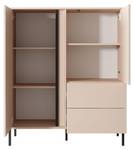 Kommode DAST COD104 2D2D Beige - Holzwerkstoff - Kunststoff - 104 x 124 x 40 cm