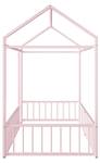 Hausbett Karle Ⅰ Pink - Metall - 94 x 170 x 204 cm