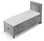 Boxspringbett Alma Grau - Breite: 100 cm - H3