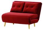 Ausklappbares Sofa Flic Rot