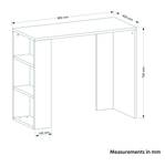 Schreibtisch Netenya Weiss Weiß - Holzwerkstoff - 90 x 74 x 40 cm