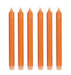 Spitzkerzen (6er-Set) Orange - Wachs - 3 x 25 x 3 cm