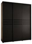 ARMOIRE À PORTES COULISSANTES DAVOS 10 Noir - Largeur : 190 cm