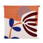 Wanddekoration Yoan Braun - Massivholz - Textil - 1 x 98 x 80 cm