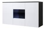 Buffet Luke A2 Noir - Blanc - Hauteur : 70 cm