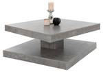 Table basse 78x78x36cm Gris Gris - Bois manufacturé - 78 x 36 x 78 cm