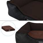 Lit orthopédique pour chien WUFFI Noir - Marron - 80 x 25 x 90 cm