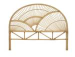 Bettkopfteil EFELA Beige - Rattan - 4 x 130 x 165 cm