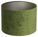 Lampenschirm Velours Olive Green - Ø40 Grün