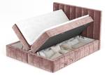 Boxspringbett Moretti Pink - Breite: 140 cm