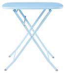 Table de jardin pliante Sande Bleu ciel - 70 x 70 cm