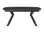 Table extensible MARDEL Noir - Verre - 100 x 76 x 260 cm