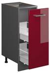 Unterschrank  R-Line 37831 Anthrazit - Hochglanz Bordeaux