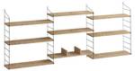 Etagère murale Laba Beige - Bois manufacturé - 20 x 85 x 216 cm