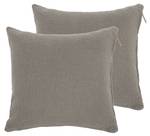 Oreiller Cotton Slub Taupe - 45 x 45 cm