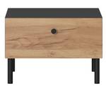 Table de chevet DECO (lot de 2) Beige - Gris - Bois manufacturé - Matière plastique - 57 x 39 x 40 cm