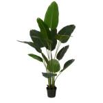 Plante artificielle Bananier en pot Vert - Matière plastique - 30 x 180 x 30 cm