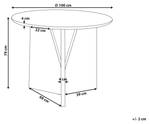 Table de salle à manger ARRAN Marron - Bois massif - 100 x 79 x 100 cm