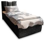 Boxspringbett MERIL 80 Schwarz - Breite: 80 cm