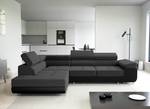 Ecksofa Eckcouch Almada L Form Couch Anthrazit - Ecke davorstehend links