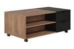 Table basse Kendo Noir - En partie en bois massif - 110 x 44 x 60 cm