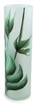 Vase en verre peint à la main Vert - Verre - 12 x 40 x 12 cm