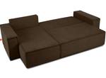 NAPI Universal-Ecksofa Dunkelbraun - Breite: 262 cm