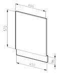 Frontblende R-Line 31373 Hochglanz Anthrazit