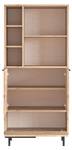 Vitrine OCEAN SC75 2D Beige - Bois manufacturé - Matière plastique - 75 x 162 x 36 cm