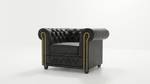 Sessel Ingrid, Chesterfield Anthrazit