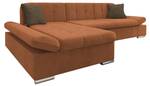 Ecksofa Malwi Orange - Ecke davorstehend links