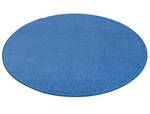 Trend Velours Teppich Joy Rund Blau - 200 x 200 cm