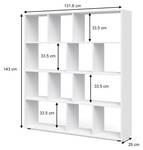 Meuble de rangement cube Pilar 28755 Blanc