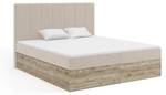 Boxspringbett Jessen Hellbraun - Breite: 180 cm