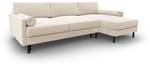 Schlaf-Ecksofa + Box SCOTT 5 Sitzplätze Beige