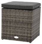 Gartenhocker MAYARI Terre d'ombre Metall - 42 x 47 x 42 cm