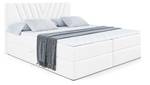 Boxspringbett ERNINA Hochglanz Weiß - Breite: 200 cm - H3