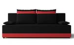 Sofa TOLEDI Schwarz - Rot