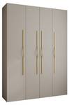 Drehtürenschrank Como 2 Beige - Gold - 180 x 50 cm