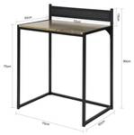 Schreibtisch FWT66-SCH Schwarz - Holzwerkstoff - 70 x 90 x 50 cm