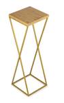 Blumenständer 10-1630-70-GL-MDF Braun - Gold - Höhe: 70 cm