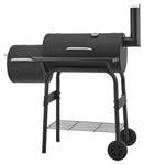 Smoker-Grill Arielli Schwarz - Metall - 110 x 115 x 64 cm