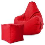 Gaming Sitzsack + Hocker "Cozy+Cube" Rot