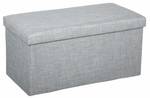 Pouf pliant Double gris Clair