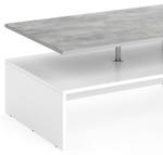 Table basse Amato 28019 Imitation béton - Blanc