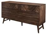 Kommode ASHTON COD155 6D Braun - Massivholz - Holzart/Dekor - 155 x 80 x 45 cm