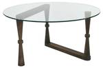 Table basse Vegastra Marron - En partie en bois massif - 80 x 41 x 80 cm