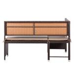 Eckbank Ravello Polyrattan Braun