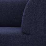 Élément d'angle Seed Tissu Tissu Milan : Bleu foncé - Largeur : 133 cm - Accoudoir monté à droite (vu de face)
