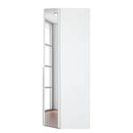 Armoire d'angle Brooklyn III Blanc polaire / Miroir - Hauteur : 236 cm